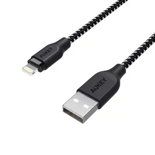 Сетевой кабель Aukey CB-AL2 MFi Lightning Dark-Grey