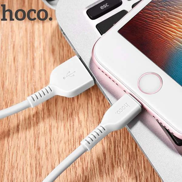 Кабель Hoco X20 Flash USB - Lightning 3м White - фото 3
