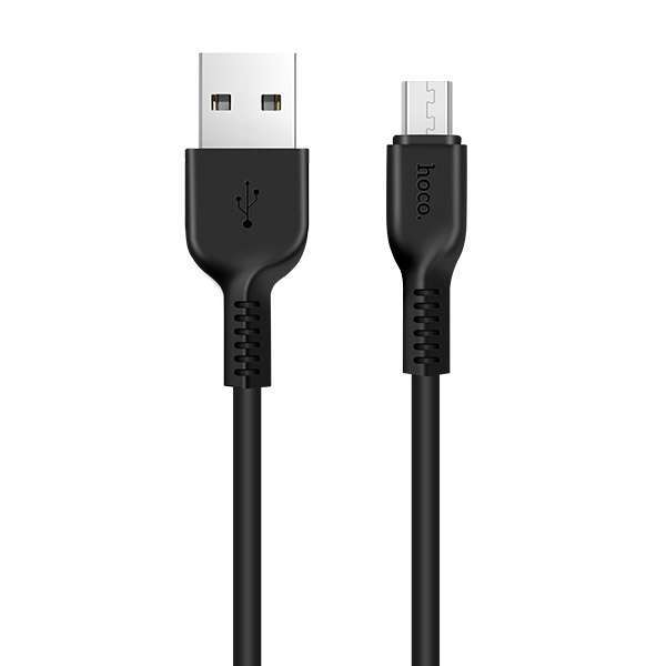 Кабель Hoco X20 Flash USB - Micro USB 2м Black