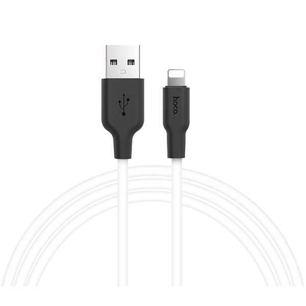 Кабель Hoco X21 Silicone USB - Lightning 1м White - фото 2