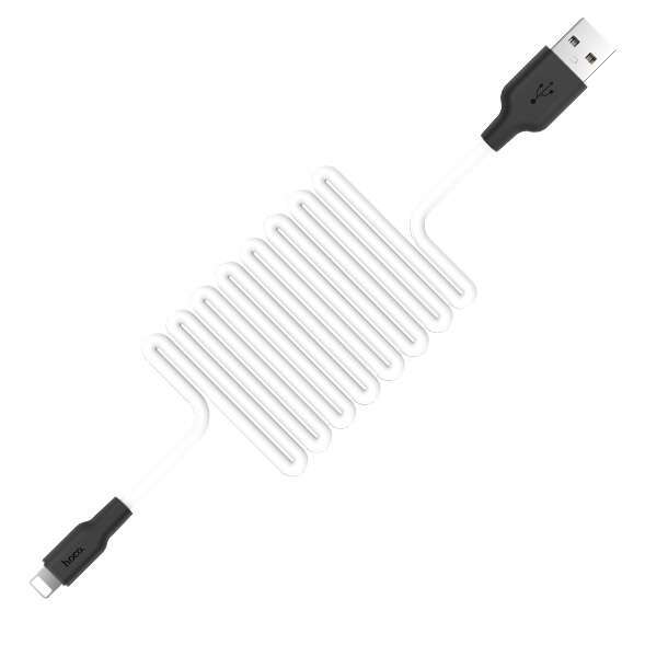 Кабель Hoco X21 Silicone USB - Lightning 1м White