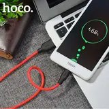 Hoco кабелі X21 Silicone USB - Micro USB 1м Red - фото 3