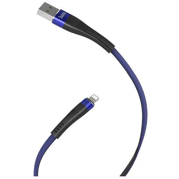 Кабель Hoco U39 USB - Lightning 1,2м Blue - фото 2