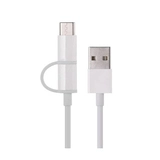 Интерфейсный кабель Xiaomi 100cm MICRO USB and Type-C Белый Mi 2-in-1 USB Cable microUSB-Type-C 1м White