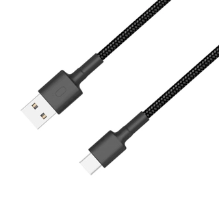 Интерфейсный кабель Xiaomi Type-C Чёрный Mi Braided USB - USB Type-C 1м Black