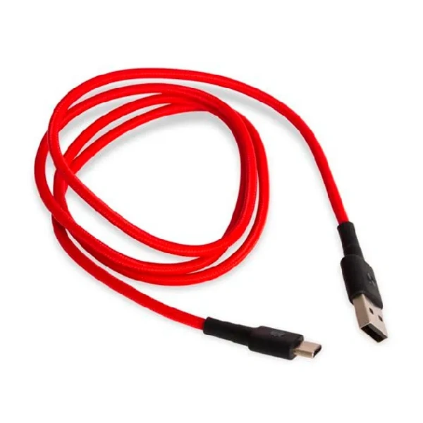 Интерфейсный кабель Xiaomi Type-C Красный Mi Braided USB - USB Type-C 1м Red - фото 3