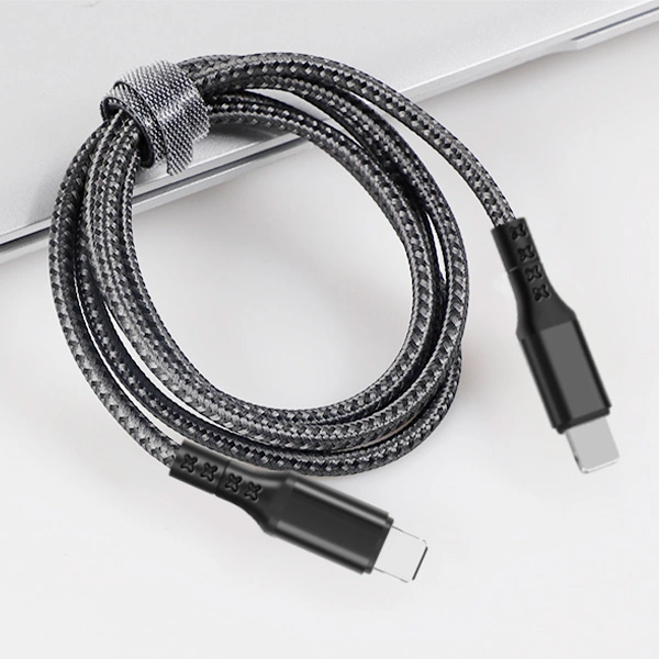 Кабель ARG Type-C to Lightning (TC-06) Grey - фото 2