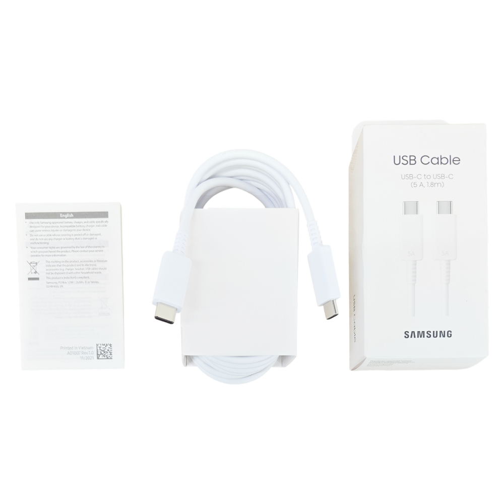 Кабель Samsung Type-C to Type-C EP-DX510JWRGRU White - фото 4