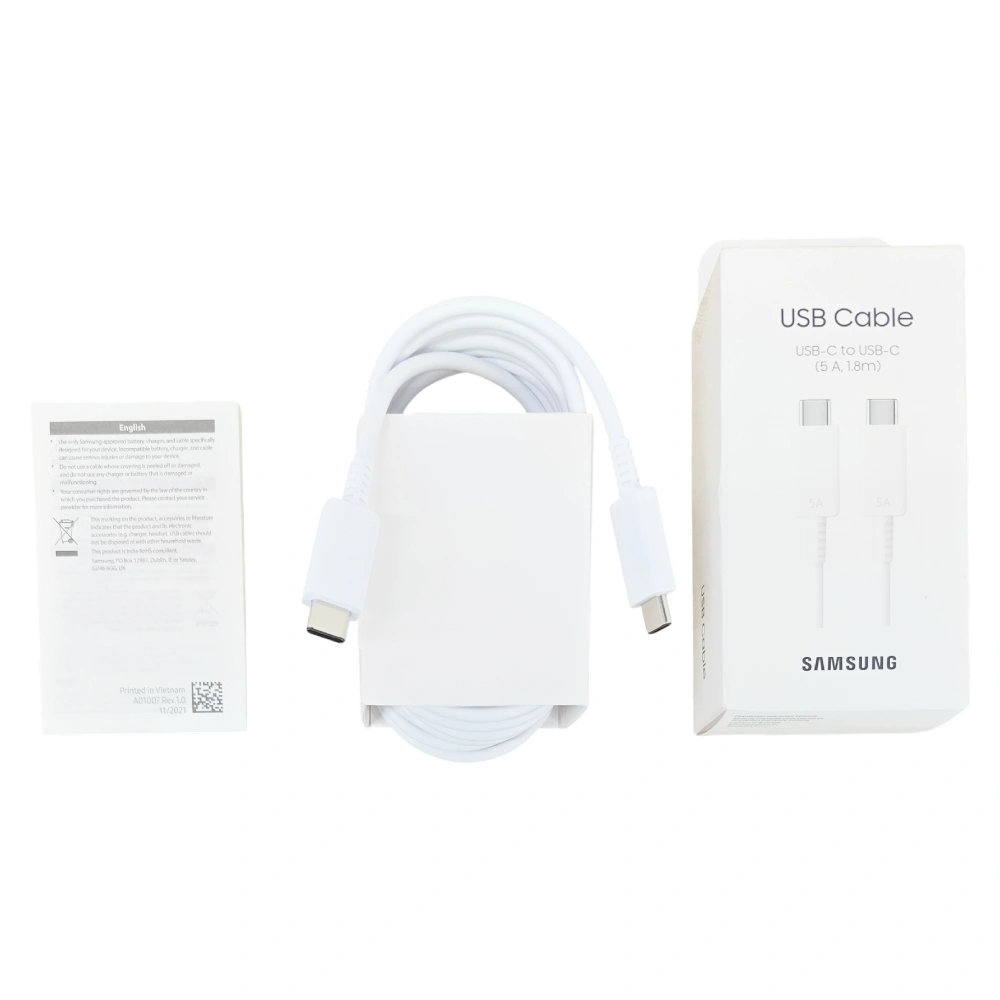 Кабель Samsung Type-C to Type-C EP-DX510JWRGRU White - фото 4