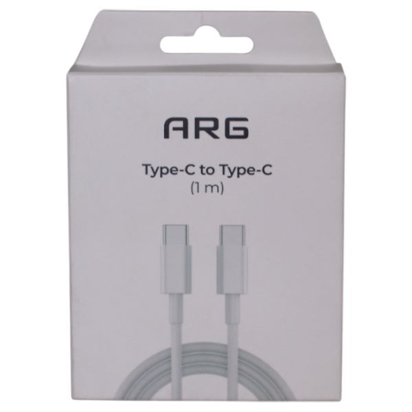 Кабель ARG Type-C to Type-C TC6 White 60W - фото 2