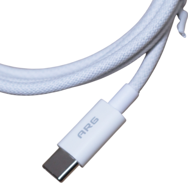 Кабель ARG Type-C to Type-C TC6 White 60W - фото 3