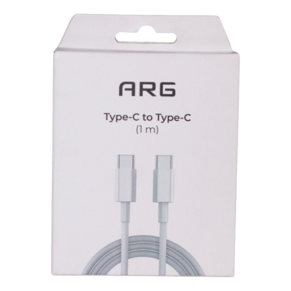 Кабель ARG TC2 Type-C to Type-C White 100W - фото 2