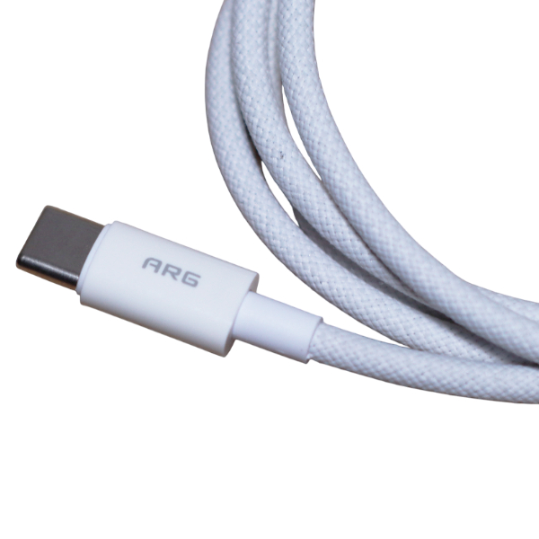 Кабель ARG TC2 Type-C to Type-C White 100W - фото 3