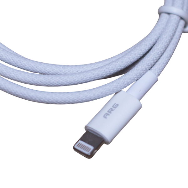 Кабель ARG USB-A to Lightning AL1 White 12W - фото 3