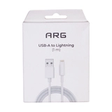 Кабель ARG USB-A to Lightning AL1 White 12W - фото 6