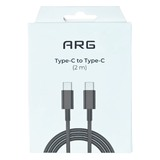 Кабель ARG Type-C to Type-C TC3 Black 100W 2m - фото 8