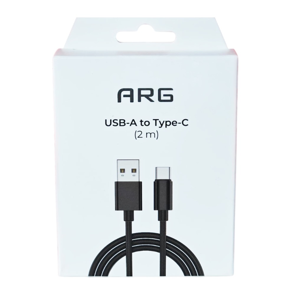 Кабель ARG USB-A  to Type-C AC1 Черный - фото 2