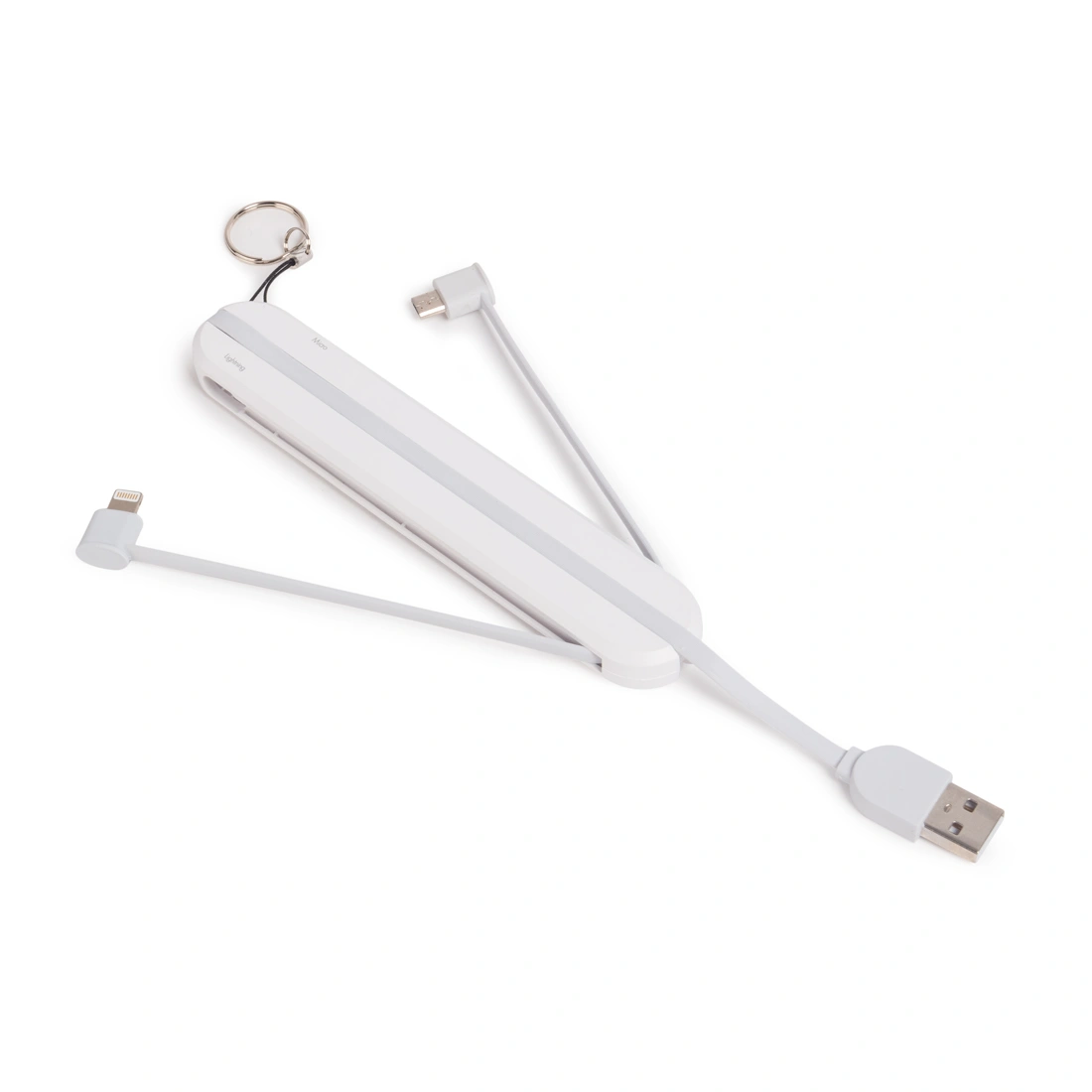 Интерфейсный кабель LDNIO 3 in 1 cable LC130 45cm Брелок Белый 