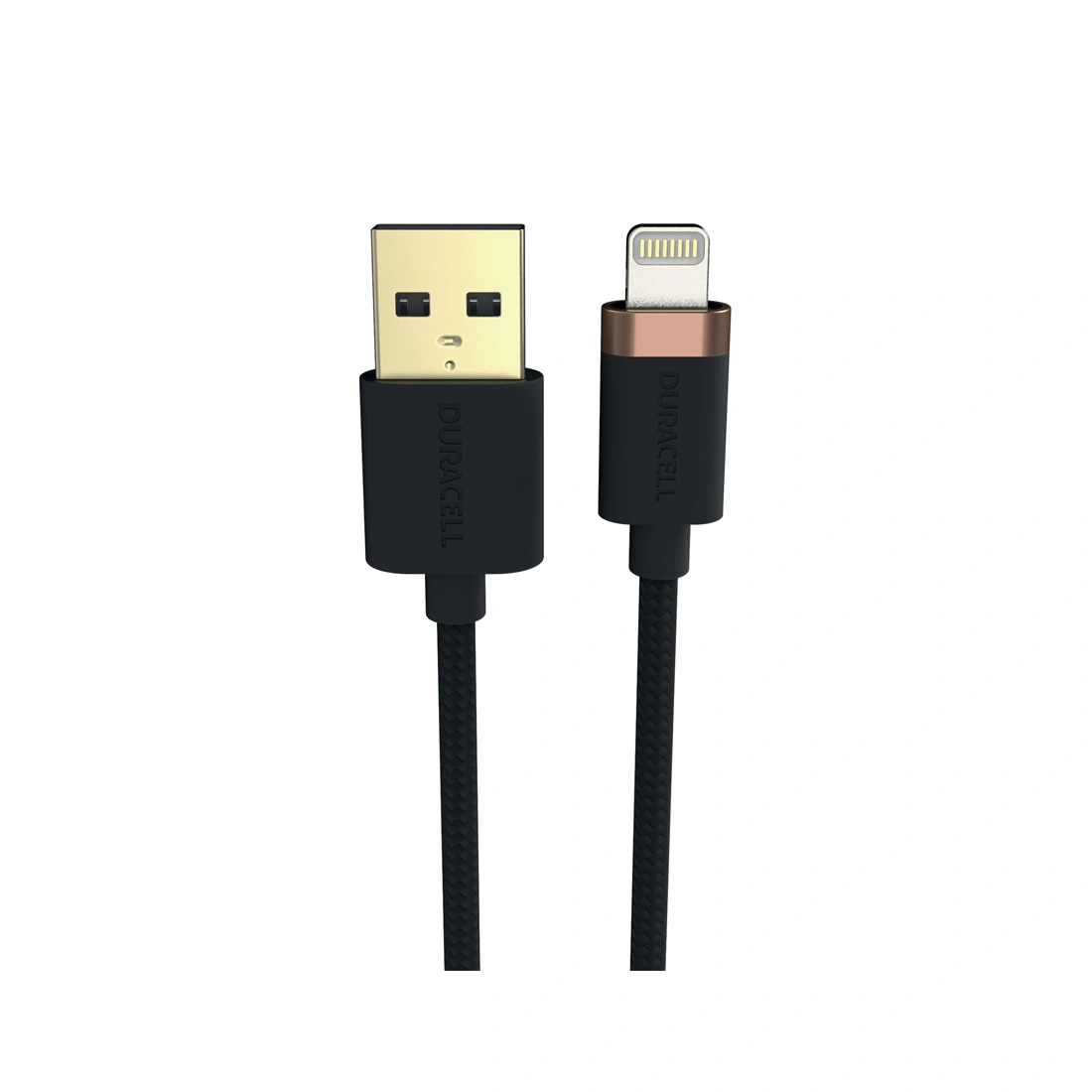Интерфейсный кабель Duracell USB7012A USB-A to Lightning Черный  - фото 2