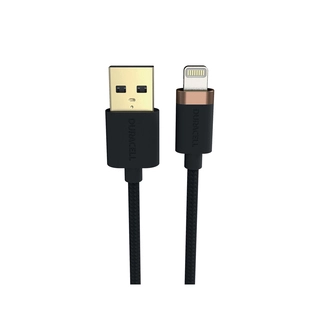 Интерфейсный кабель Duracell USB7012A USB-A to Lightning Черный 