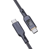 Кабель Aukey USB Type-C 100Вт с ЖК дисплеем 1 метр Black CB-MCC101 - фото 3