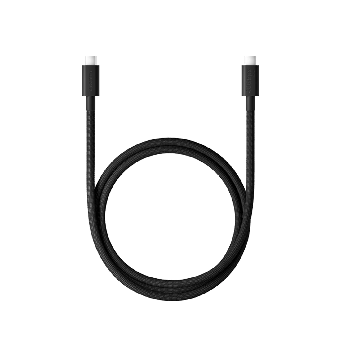 Интерфейсный кабель Xiaomi 6A High-speed USB4 Braided USB-C to USB-C Cable (1m) Черный  - фото 3