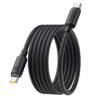 Интерфейсный кабель Baseus Foamed Silicone Pro Magnetic USB-C to USB-C 100W Black 1m (E0426D00) 