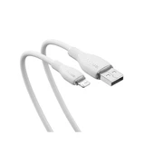 Интерфейсный кабель Baseus Pudding USB to iP 2.4A 2m White (P10355700221-B2)  - фото 3