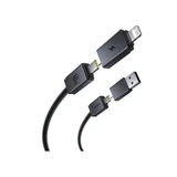 Интерфейсный кабель Baseus Versatile U+C to C+L 60W 1m White (P10383000211-00)  - фото 3