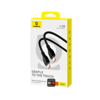 Интерфейсный кабель Baseus Pudding Type-C to Type-C 100W 1.2m Black (P10355702111-B1) 