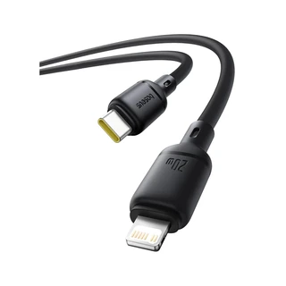 Интерфейсный кабель Baseus Silky Type-C to iP 20W 1m Cluster Black (P10377700113-00) 