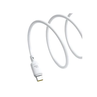 Интерфейсный кабель Baseus Silky Series USB to Type-C 100W 2m White (P10377703213-01) 