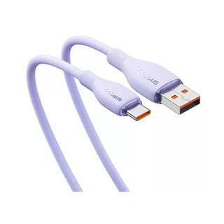 Интерфейсный кабель Baseus Pudding Series USB to Type-C 100W 1.2m Purple (P10355703511-B1) 