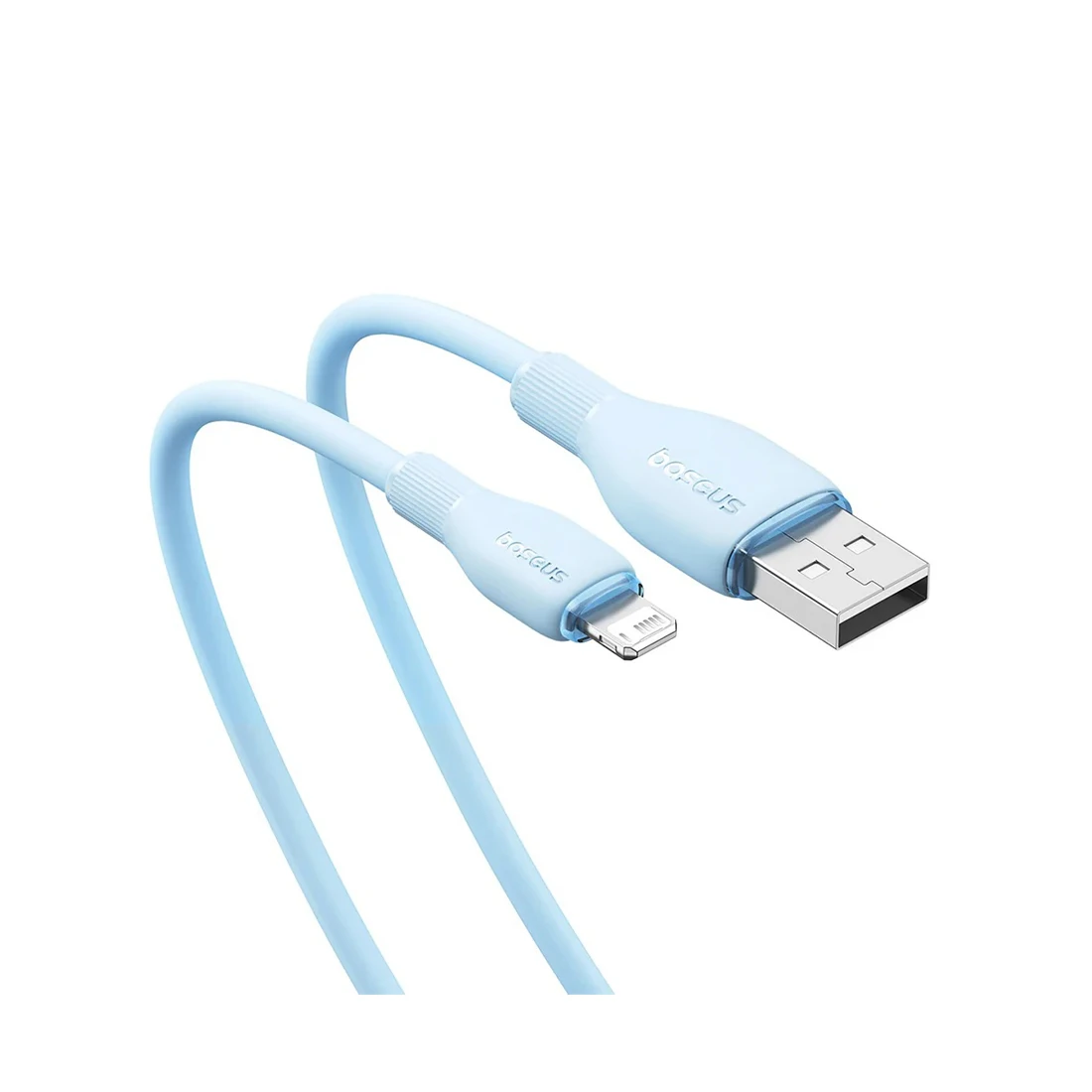 Интерфейсный кабель Baseus Pudding USB to iP 2.4A 1.2m Blue(P10355700311-B1) 