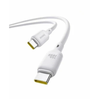 Интерфейсный кабель Baseus Silky Type-C to Type-C 100W 2m White (P10377704213-01) 