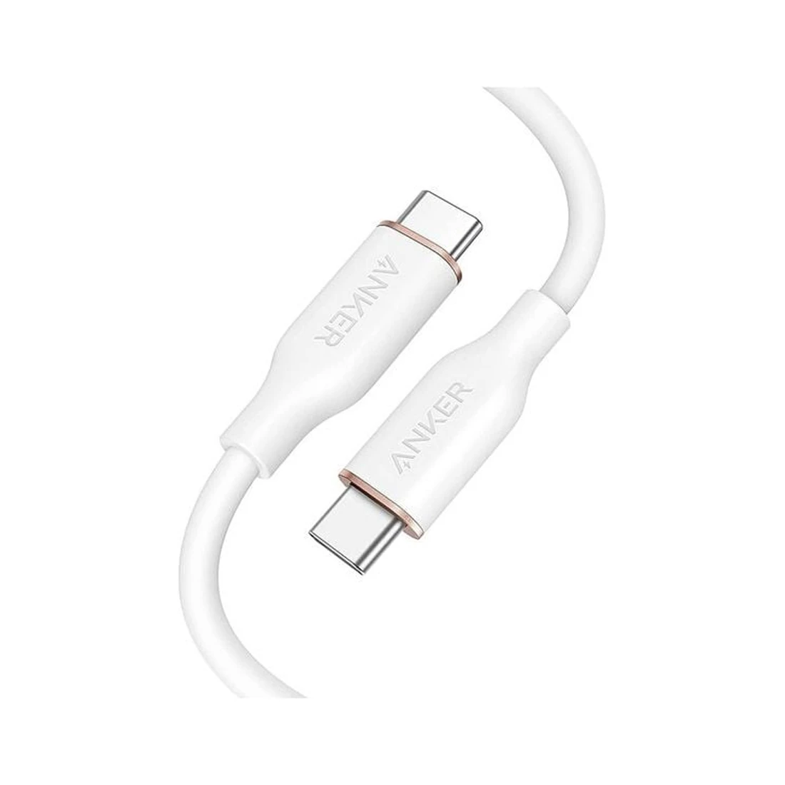 Интерфейсный кабель Anker PowerLine III Flow USB-C to USB-C (A8552H21) Белый 