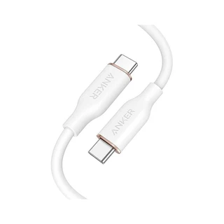Интерфейсный кабель Anker PowerLine III Flow USB-C to USB-C (A8552H21) Белый 