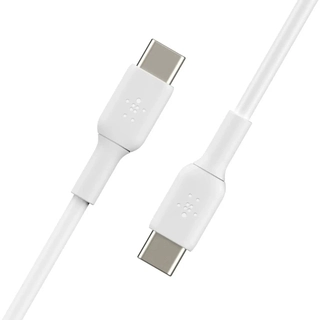 Кабель BELKIN Type C -  USB-C 60W CAB003BT1MWH (cиликоновый, 1M, белый)