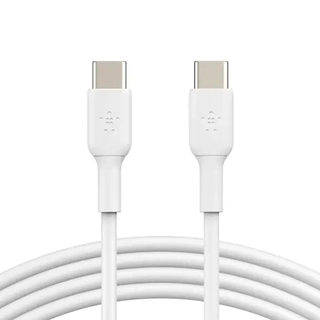 Кабель BELKIN Type C -  USB-C 60W CAB003BT1MWH (cиликоновый, 1M, белый)