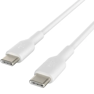 Кабель BELKIN Type C -  USB-C 60W CAB003BT1MWH (cиликоновый, 1M, белый)