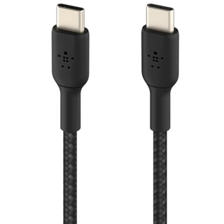 Кабель BELKIN Type C -  USB-C 60 W CAB004BT1MBK (плетеный, 1M, черный) - фото 2