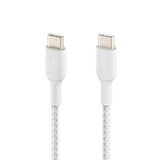 Кабель BELKIN Type C -  USB-C 60W CAB004BT1MWH (плетеный, 1M, белый) - фото 4