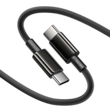 Интерфейсный кабель Baseus Tungsten Gold Air Fast Charging Data Cable USB-C to USB-C 240W 2 m Black  - фото 2