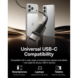 Интерфейсный кабель Baseus Tungsten Gold Air Fast Charging Data Cable USB-C to USB-C 240W 2 m Black  - фото 8