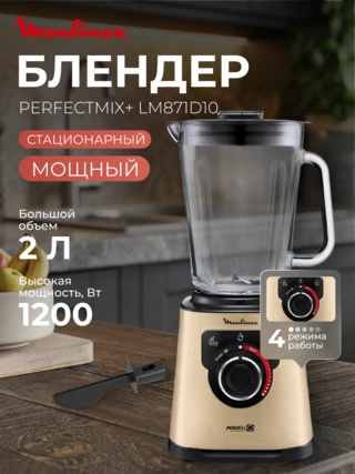 Cтационарный блендер Moulinex PerfectMix+ LM871A10 - фото 2