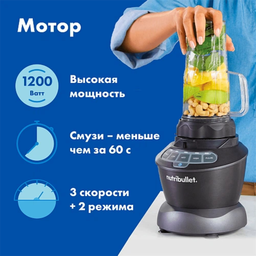 Стационарный блендер Nutribullet NBF500DG - фото 3