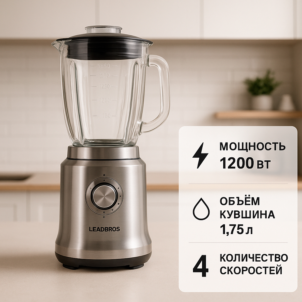 Блендер стационарный Leadbros BL620 - фото 2