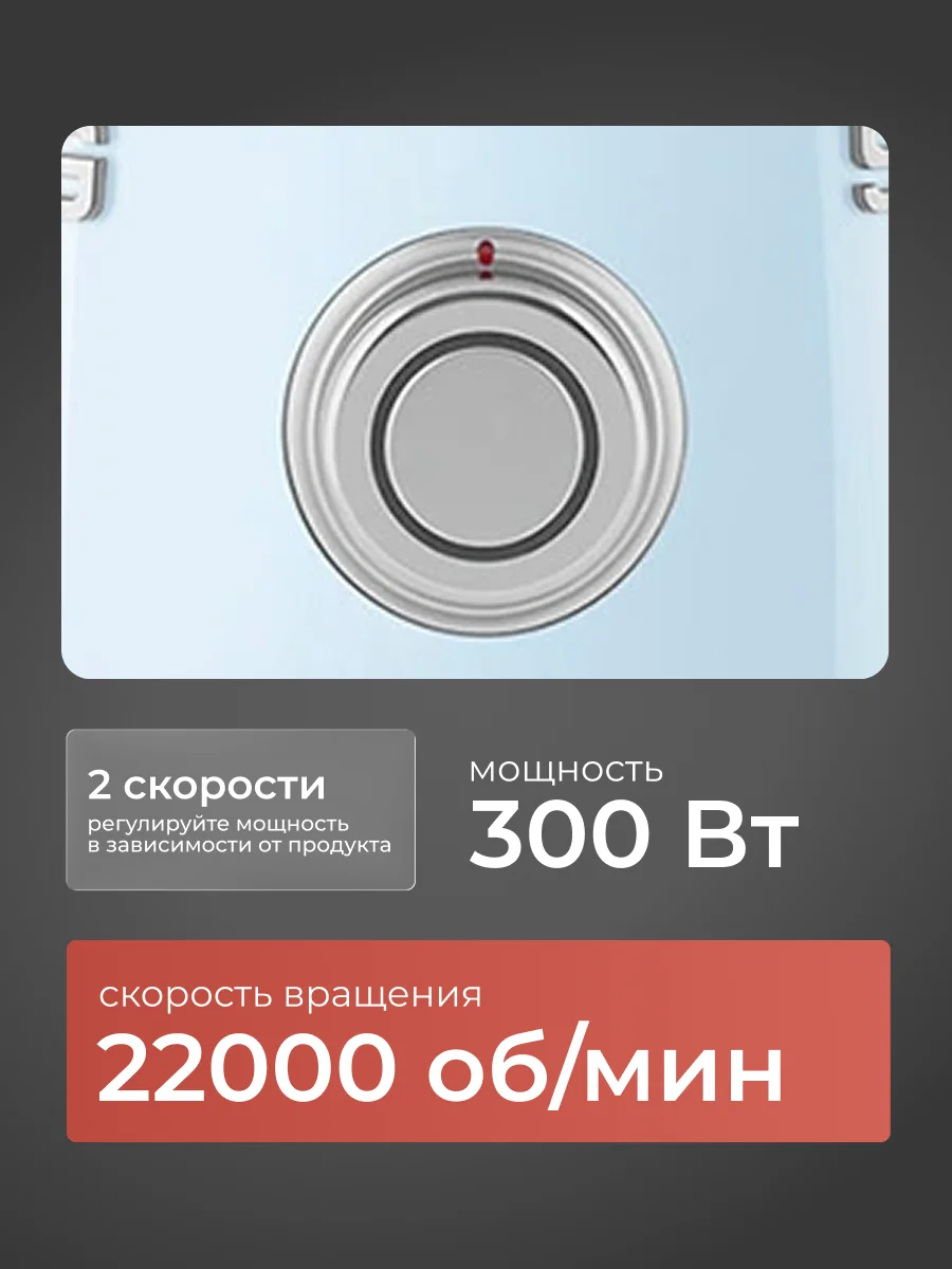 Стационарный блендер Smeg PBF01PBEU - фото 3