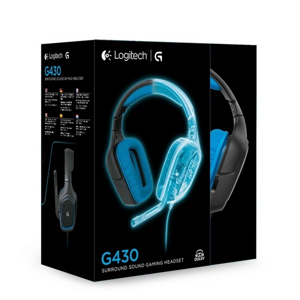 Игровые наушники Logitech G430 981-000537 Blue - фото 4