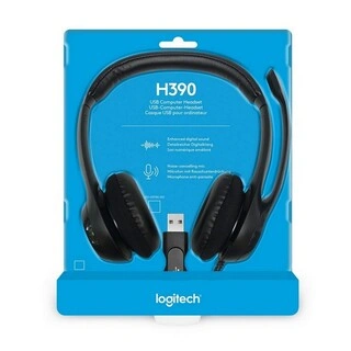 Logitech гарнитурасы USB Headset H390 (Black) - фото 3